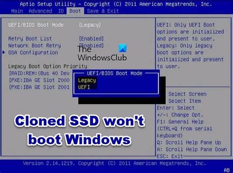 cloned ssd partition does not have boot|make disk bootable after clone.